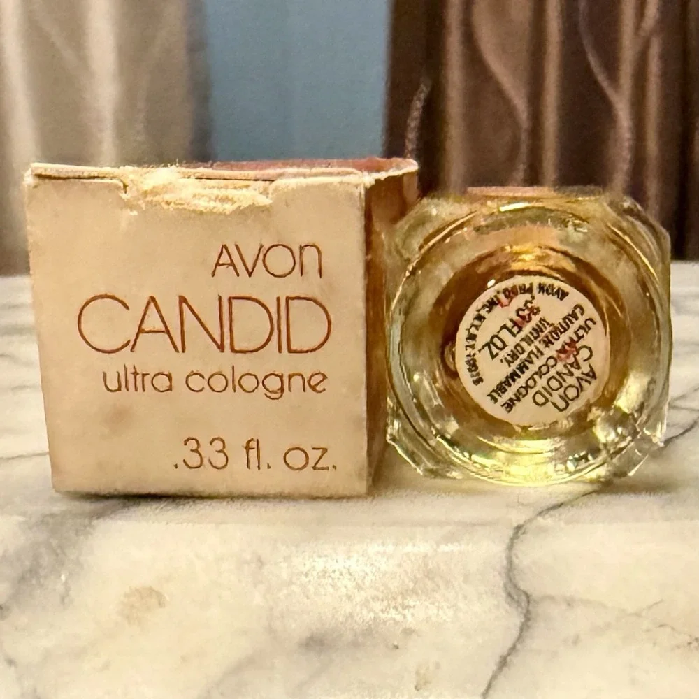 LOTof3 Vtg 70s NEW! Miniature Avon CANDID Ultra Cologne .33oz BOX ~ 1fl oz Total